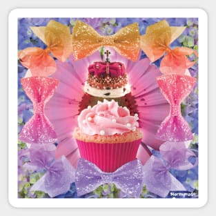 candy queen cupcake Sticker